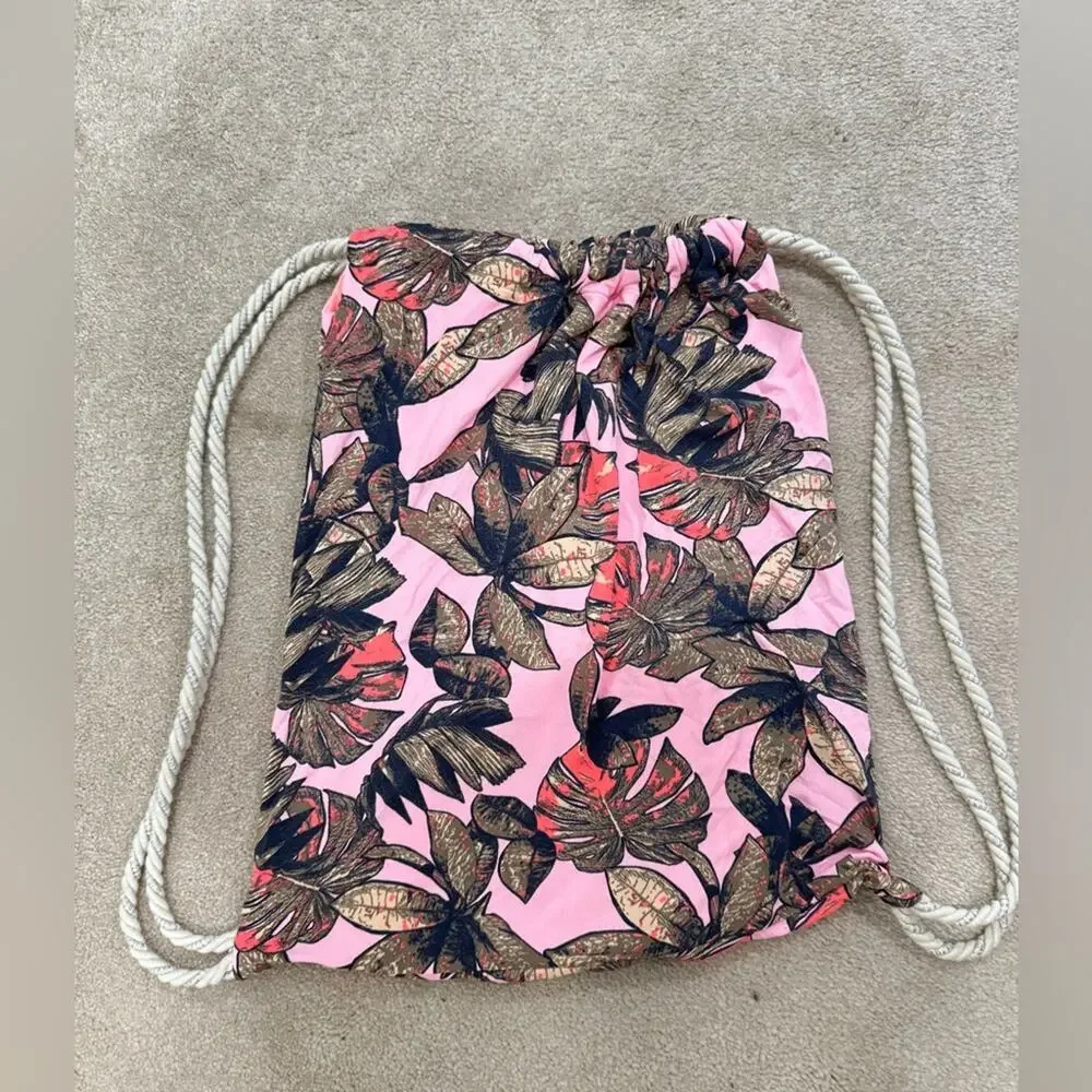 Maaji swim Pink Floral Drawstring Backpack